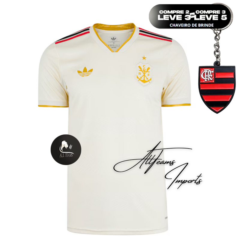 Camisa Torcedor 3 CR Flamengo 25 - Branco