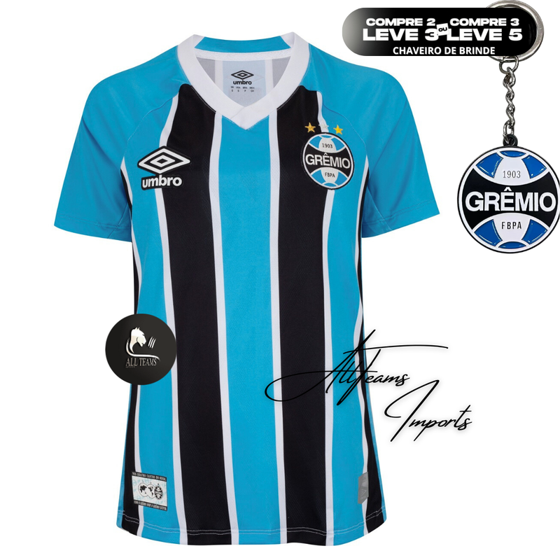 Camisa Grêmio 25/26 Torcedor Feminina - Allteams Imports