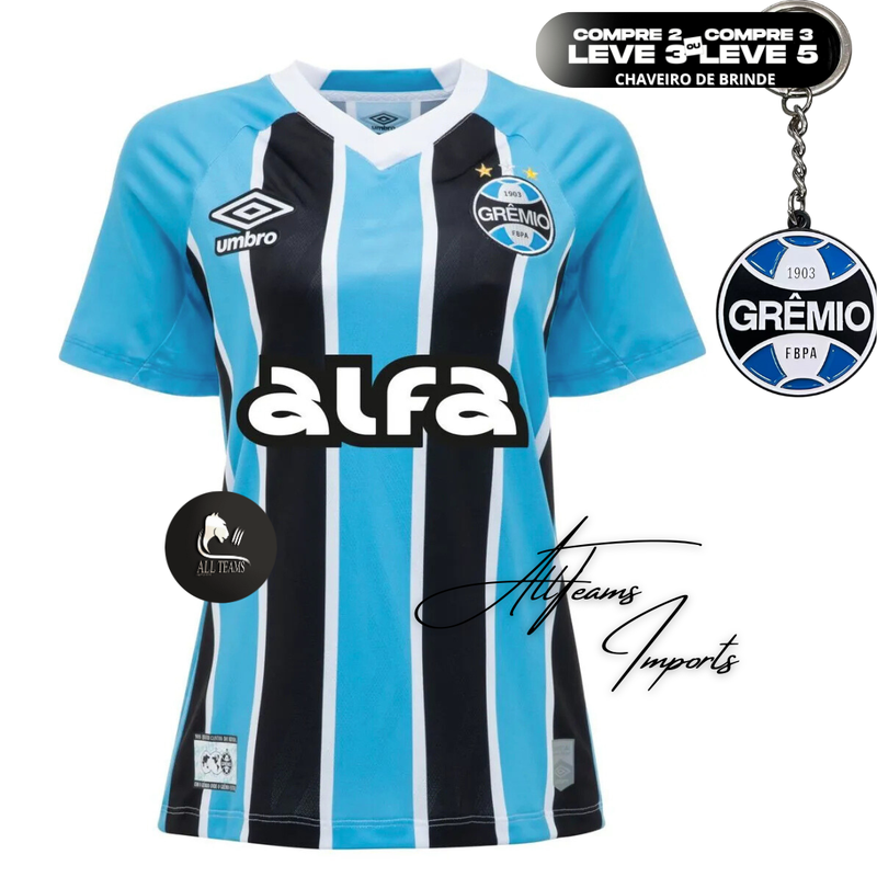 Camisa  Grêmio 25/26 Torcedor Feminina  ALFA - Allteams Imports