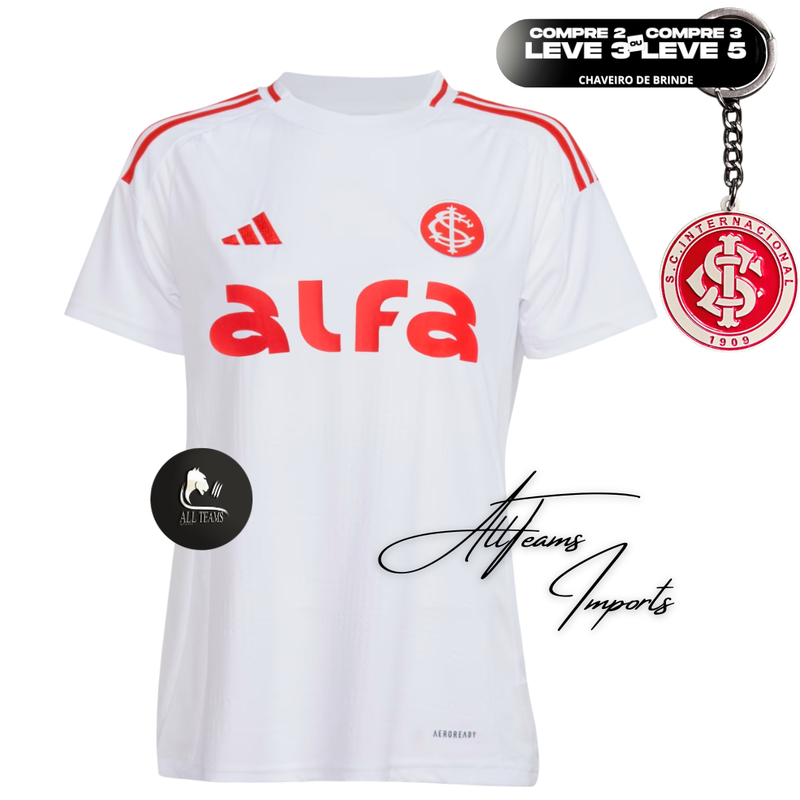 Camisa II Internacional (ALFA) 25/26 Torcedor Feminina – Allteams Imports
