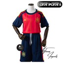 Kit Infantil Seleção Espanha - Copa do mundo 2006– Uniforme Completo Infantil (Camisa + Shorts)