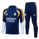 Conjunto de Treino de Inverno Real Madrid 2026/27 Azul-Marinho e Dourado