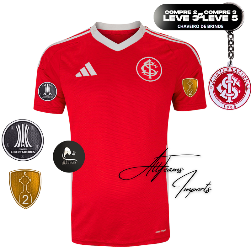 Camisa Internacional 25/26 Torcedor + Pachs Libertadores - Allteams Imports