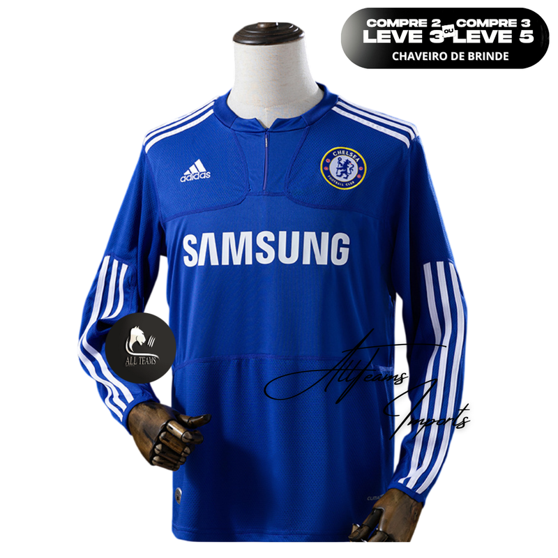 Camisa Chelsea Retro 2009 - Manga Longa - Allteams Imports