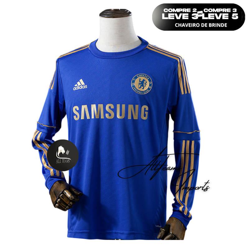 Camisa Chelsea Retro 2011 - Manga Longa - Allteams Imports