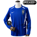 Camisa Seleção Brasileira Retro 2002 - Manga Longa - Allteams Imports