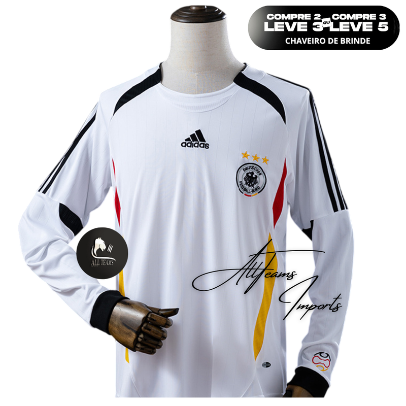 Camisa Seleção Alemanha Retro 2006- Manga Longa - Allteams Imports