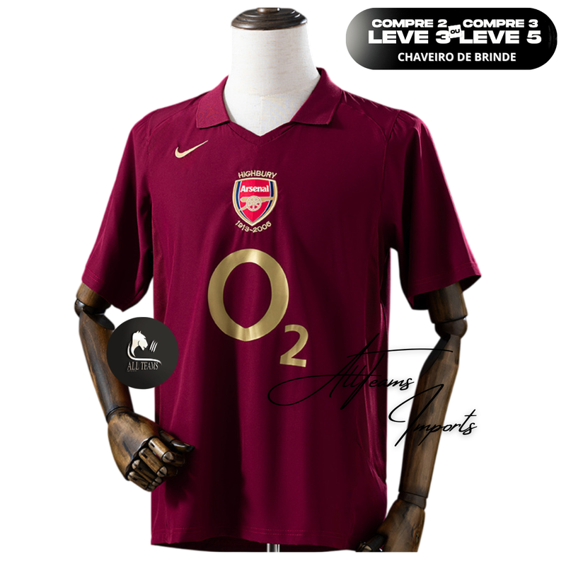 Camisa Retro Arsenal 2005/06 - Allteams Imports