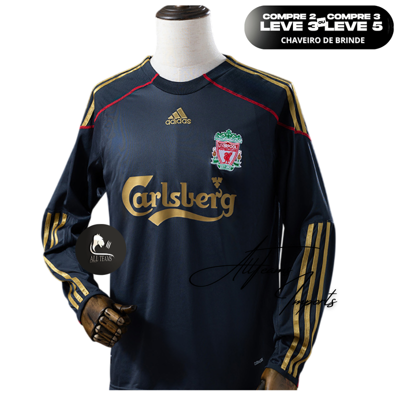 Camisa Liverpool Retro 2010 - Manga Longa - Allteams Imports