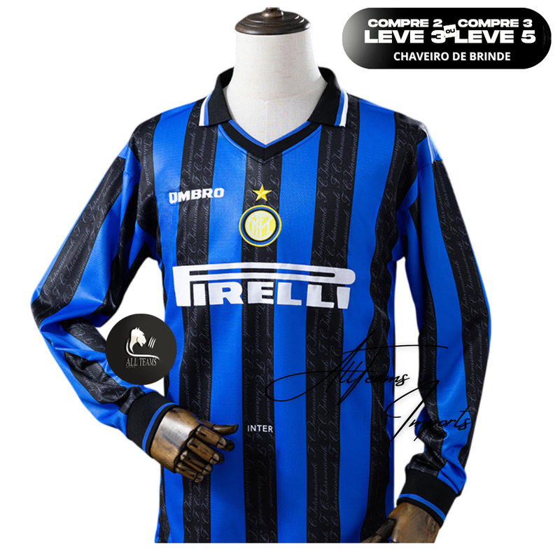 Camisa Retro Inter de Milão 1997/98 - Manga Longa - Allteams Imports