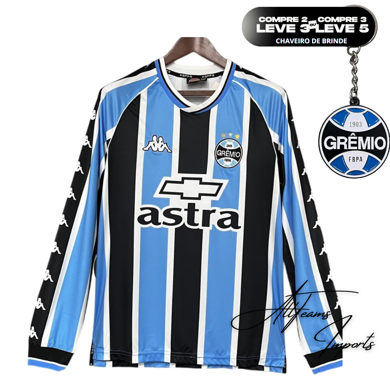 Camisa Retro Grêmio Manga Longa 2000/01 - Allteams Imports