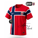 Camisa Vermelha Seleção Noruega - Copa do Mundo 2026 Masculina