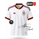 Camisa Espanha II Branca 2026 - Campeã Copa do Mundo Masculina Premium