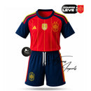 Kit Infantil Seleção Espanha - Campeão Copa do mundo 2006– Uniforme Completo Infantil