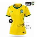 Camisa Feminina Seleção Brasileira Amarela 2026 Copa do Mundo