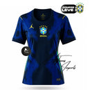 Camisa Feminina Seleção Brasileira Azul 2026 Copa do Mundo