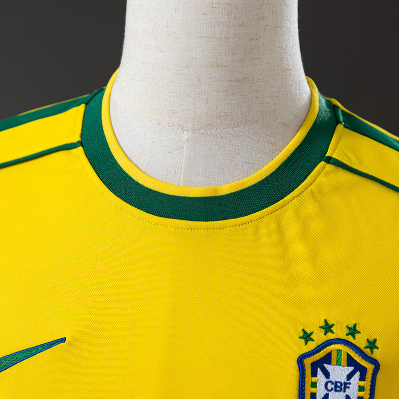 Camisa Seleção Brasileira Retro 1998 - Manga Longa - Allteams Imports