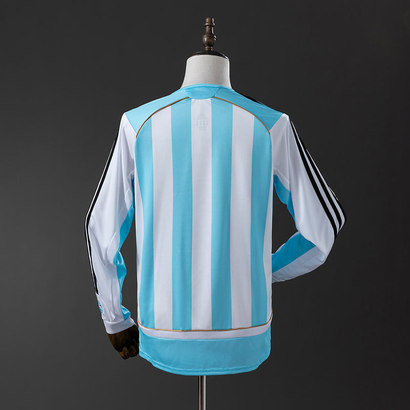 Camisa Seleção Argentina Retro 2006 - Manga Longa - Allteams Imports