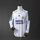 Camisa Retrô Real Madrid 2006/07 Home Manga Longa BenQ Siemens Premium | Allteams Imports