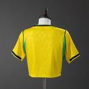Camisa Baby Look Feminina Seleção Brasileira Amarela 2026 Copa do Mundo