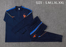 Conjunto de Treino de Inverno França 2026/27 Branco e Azul-Marinho