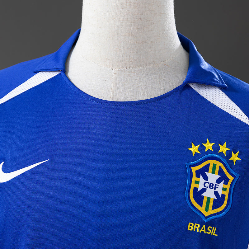 Camisa Seleção Brasileira Retro 2002 - Manga Longa - Allteams Imports