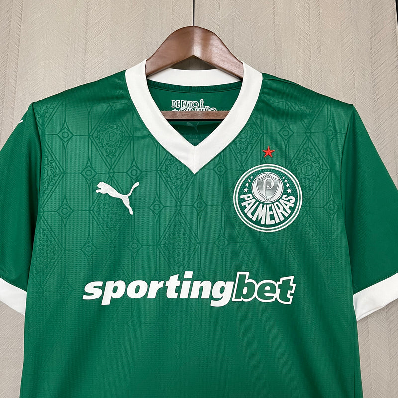 Camisa Lançamento Palmeiras 25/26 + Pacth Campeão Brasileiro 2023 (Masculino)