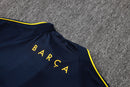 Conjunto de Treino de Inverno Barcelona 2026/27 Azul-Marinho e Vermelho