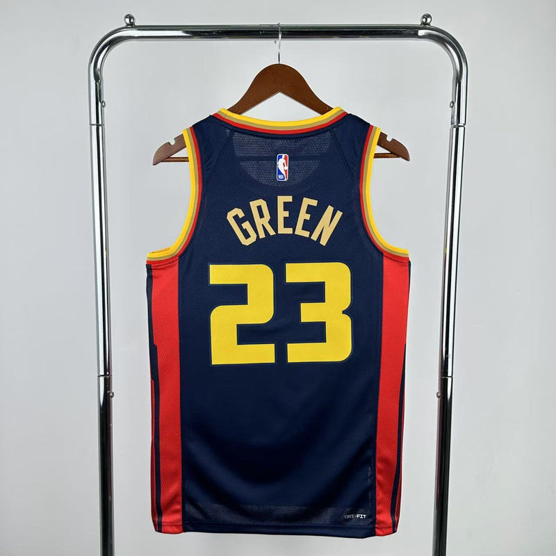 Camisa NBA Golden State Warriors Navy City Edition 24/25 GREEN