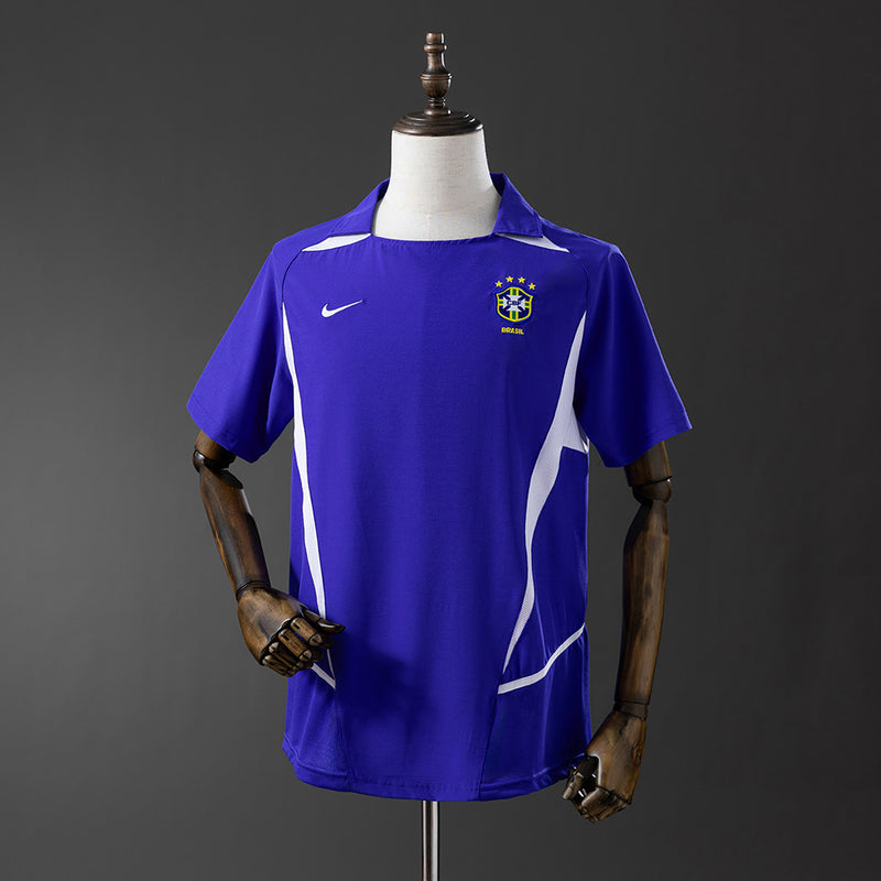 Camisa II Retro Seleção Brasil 2002 - Allteams Imports