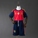Kit Infantil Seleção Espanha - Campeão Copa do mundo 2006– Uniforme Completo Infantil