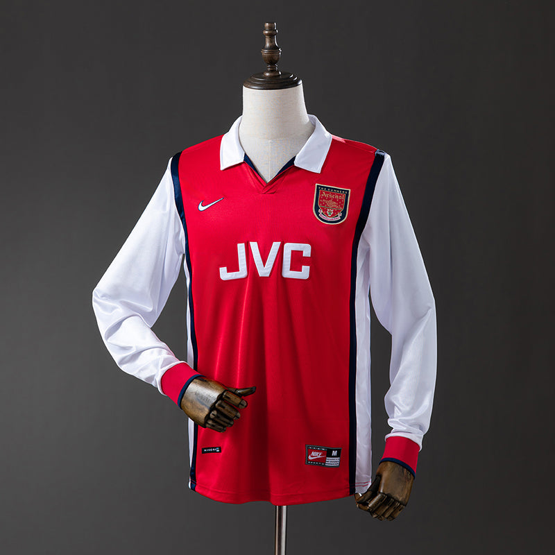 Camisa Arsenal Retro 1998 - Manga Longa - Allteams Imports