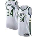 Regata NBA Milwaukee Bucks Association Edition Branca -  Giannis Antetokounmpo 34