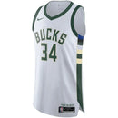 Regata NBA Milwaukee Bucks Association Edition Branca -  Giannis Antetokounmpo 34