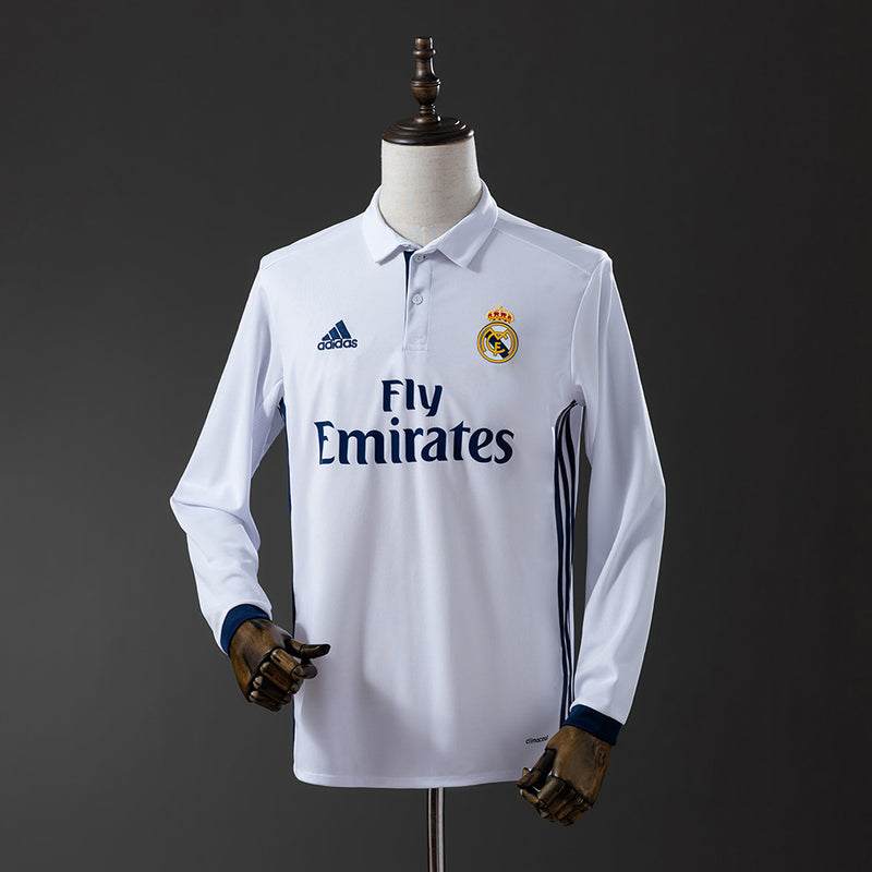 Camisa Retro Real Madrid 2016/17- Manga Longa - Allteams Imports