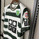 Camisa Retrô Sporting Lisboa 2001/03 Home Cristiano Ronaldo 28 Premium | Allteams Imports