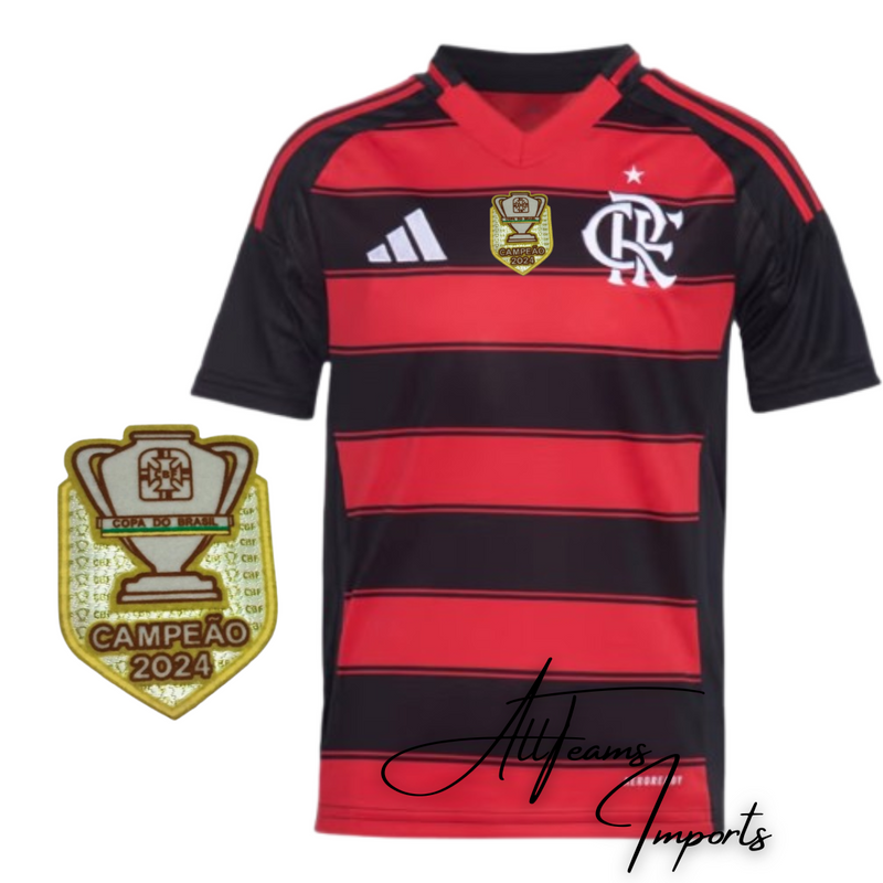 Camisa Lançamento Flamengo 25/26 + Pacth de Campeão Copa do Brasil (BRINDE)