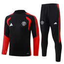 Conjunto de Treino de Inverno Manchester United 2026/27 Preto e Vermelho