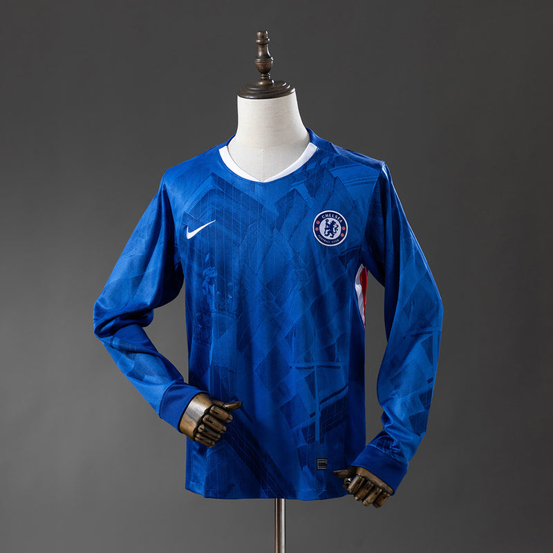 Camisa Chelsea Manga Longa 25/26 Torcedor - Allteams Imports