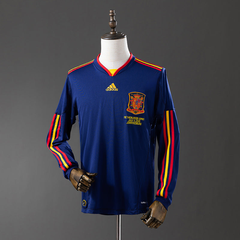 Camisa Seleção Espanha Retro 2010 - Manga Longa - Allteams Imports