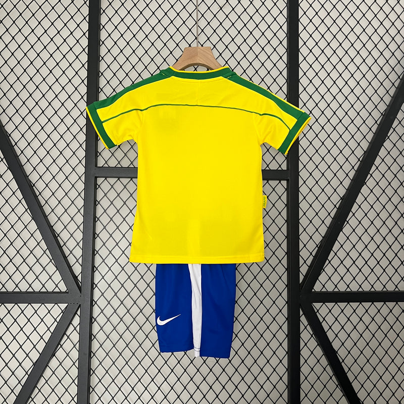 Kit Infantil Retro Seleção Brasileira 1998