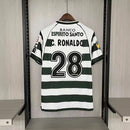 Camisa Retrô Sporting Lisboa 2001/03 Home Cristiano Ronaldo 28 Premium | Allteams Imports
