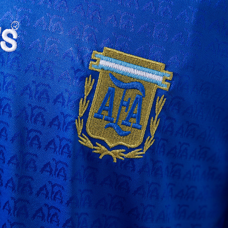 Camisa Seleção Argentina Retro 1994 - Manga Longa - Allteams Imports