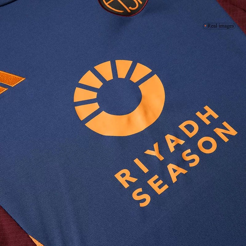 Camisa de futebol reserva da Roma masculina 3ª temporada 2024/25 (Masculino)