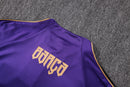 Conjunto de Treino de Inverno Barcelona 2026/27 Roxo e Preto com Dourado