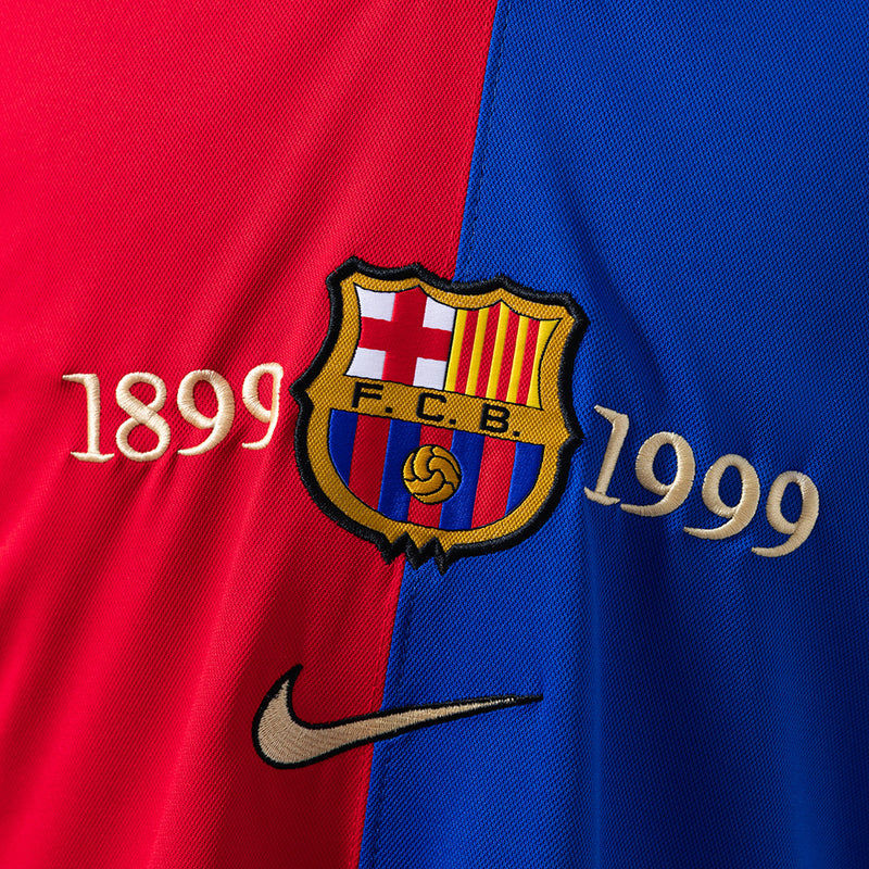 Camisa Barcelona 1999 - Manga Longa - Allteams Imports