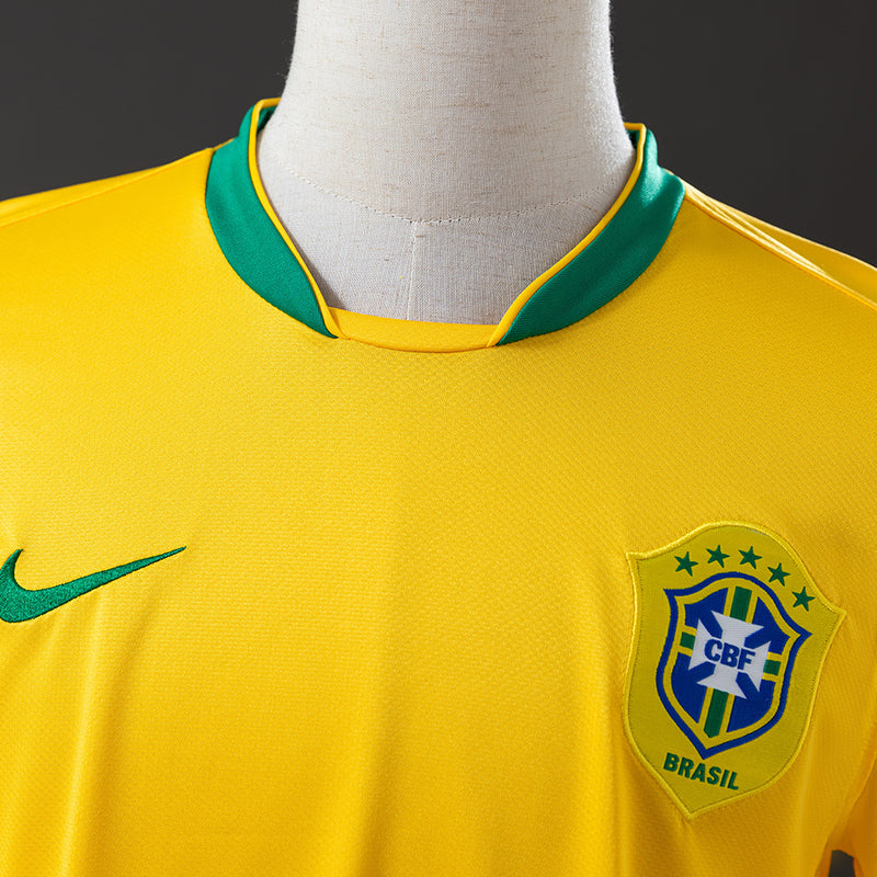 Camisa Seleção Brasileira Retro 2006 - Manga Longa - Allteams Imports