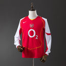Camisa Arsenal Retro 2004 - Manga Longa - Allteams Imports