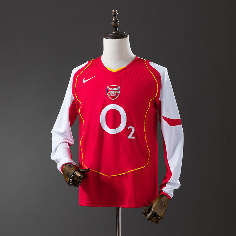 Camisa Retro Arsenal 2004/05- Manga Longa - Allteams Imports