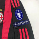 Camisa Retrô AC Milan 2009/10 Ronaldinho Gaúcho Manga Longa